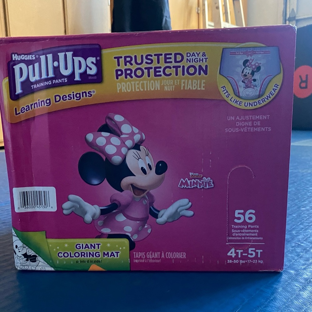 Huggies 4T-5T pull ups. 56 counts/box. Buy both for $50 or 1 for $32 each.